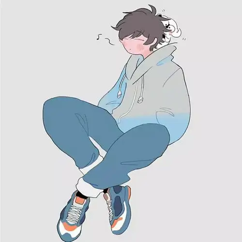 校服冷少年动漫男头慵懒风